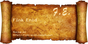 Fink Enid névjegykártya